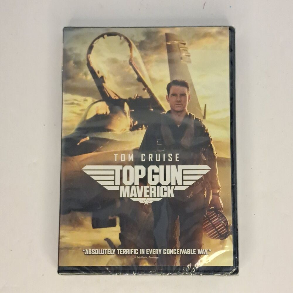 Top Gun Maverick DVD Tom Cruise New Sealed Widescreen Ntsc Paramount Pictures